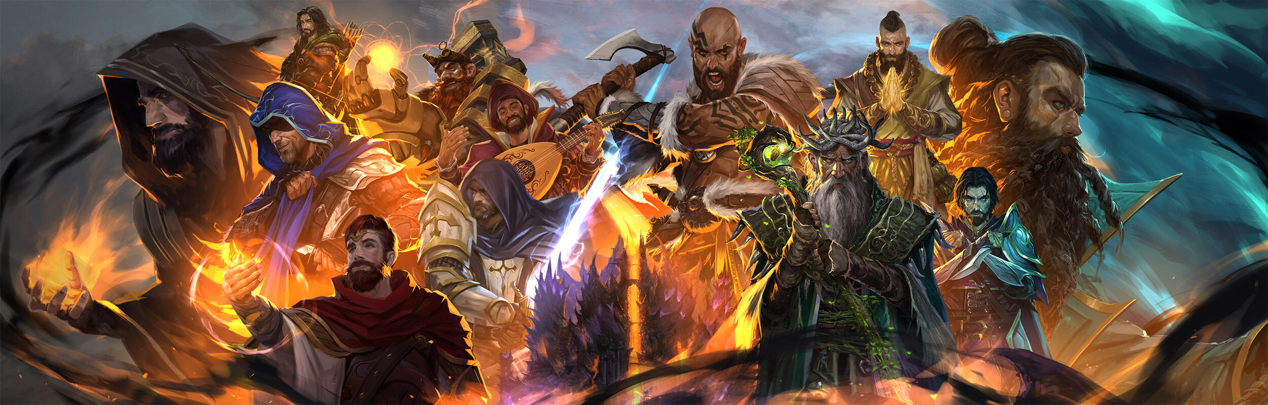 Beard Sorcery Characters Thematic Representation